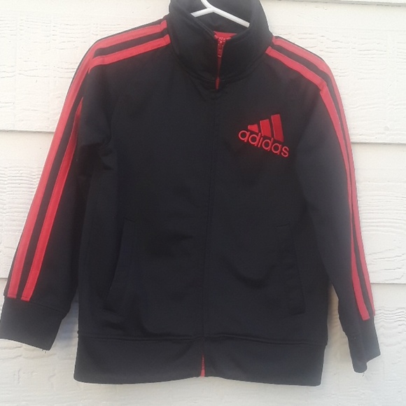 SIZE 4 T. ADIDAS kids zip-up track jacket. - Picture 6 of 8